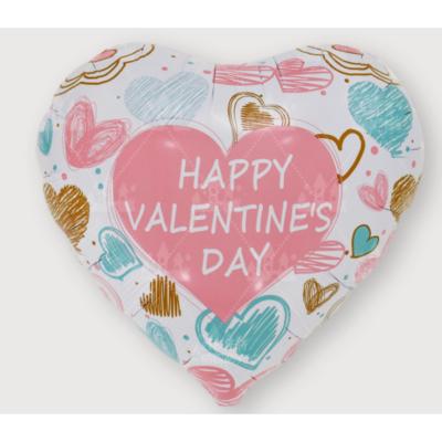 China New Design Aluminum Film Valentine's Day Diamond Heart Foil Balloons for Party Wedding Decorations for sale