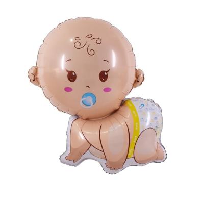 China Gift Toy Large Pacifier Baby Boy Foil Balloon For Gender Reveal Balloon for sale