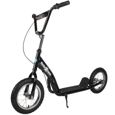 China Youth Kids Scooter Steel Front And Rear Dual Brakes 12-Inch Front Wheel Ride Adjustable Kick Inflatable Scooter for sale