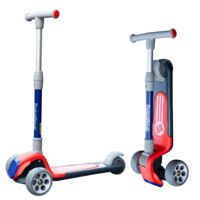 China Height adjustable children's handlebar scooter wheels will light up, adjustable and foldable scooter for sale