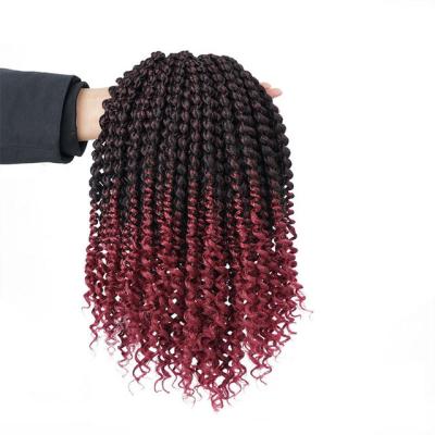 China New Curly Curly Natural Color Synthetic Hair Fiber Products Sellers Crochet Braids Senegalese Twist Ombre Senegelese Twisted Curly Hair End for sale