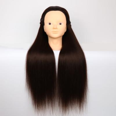 China Silky Straight Wave Charming Wholesale Cheap Light Purple Model Make-Up Head Model Corn Sideburn Wig Model Head Synthetic Wig for sale