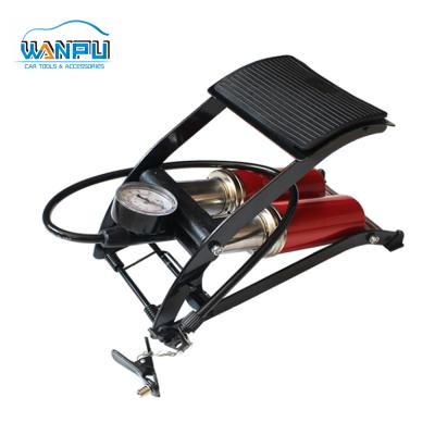 China High Efficiency Wholesale Double Barrel Mini Bike Bicycle Foot Air Car Pump for sale