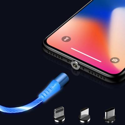 China 3 in 1 5A 3A Magnet Charger Fast Charging Overflowing Lightweight Magnetic Micro Type-C Charging USB Cable Data Line for sale