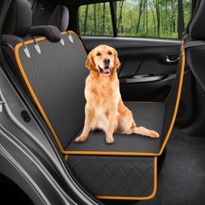 China Universal Luxury Oxford Novelty Hot Mockups With Waterproof And Dirty Dog Car Seats Cover for sale