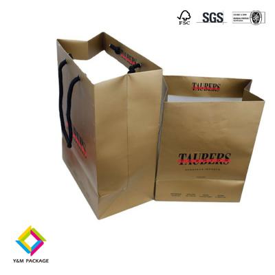 China Horizontal Paper Packaging Box Rectangle Custom Kraft Bags for sale