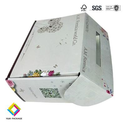 China Logo Printing Hard Shipping Boxes Hat Cloth Packaging Shipping Mailer Box Corrugated Cardboard Boxes Custom Size for sale