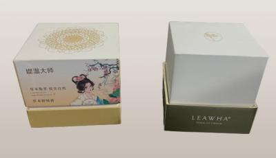 China Perfume Cosmetic Skincare Packaging Custom Premium Design Luxury White Paper Box for sale