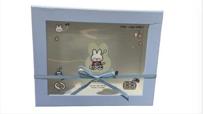 China Transparent Window PET Gift Box High End Rectangular Gift Box With Clear Window for sale