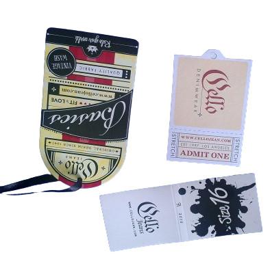 China Colorful Hang Tag Custom With String Shape Multiple Colors For Craft Projects for sale