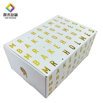 China Custom Solid Color Printed Shipping Corrugated Box For Take Away Food for sale