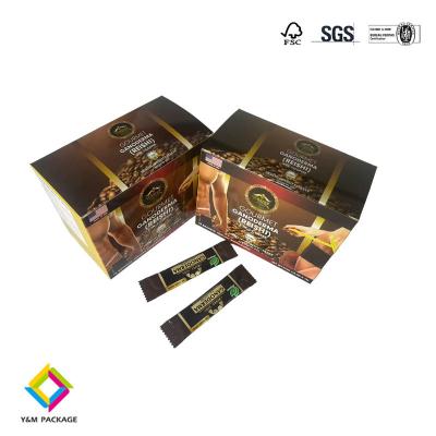 China Custom Printed Coffee Packaging Boxes With Full Color Printing for sale