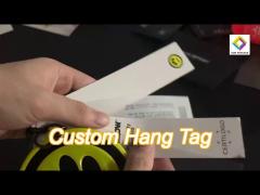 eco friendly hang tag custom label tags for clothing fashionable brand labels