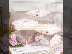 CMYK/Pantone Printing Cake Packaging Boxes Your Ideal Choice for Customized Packaging Solutions