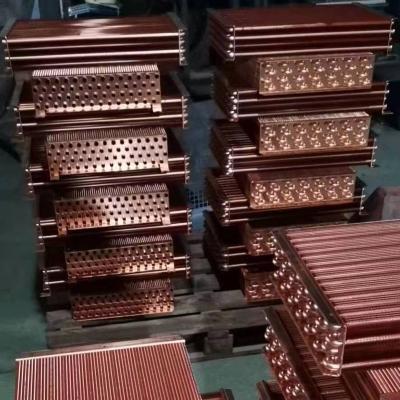 China Condenser Air Conditioner Condenser Stainless Steel Tube Heat Exchanger Coil Copper Fin Cooling Heat Exchanger for sale