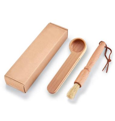 China Viable Wholesale New Combination Coffee Wood Cleaning Brush for sale