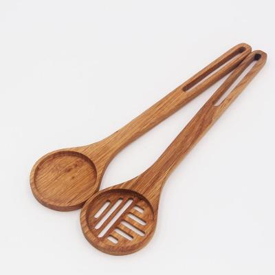 China Factory Wholesale Sustainable Eco Friendly Oak Salad Spoon Dish Wooden Set for sale