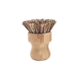 China Sustainable High Quality Eco-Friendly Natural Kitchen Brush Coarse Brown Dish Cleaning Brush for sale