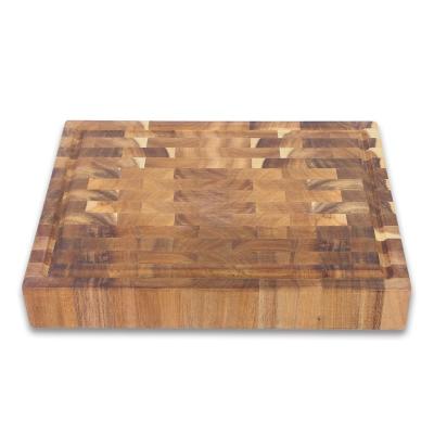 China Wholesale Disposable Natural Acacia End Grain Wood Cutting Board for sale