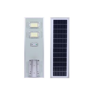 China Garden Multi-size Outdoor Led Solar Pole 100W 20000 Mah Solar Panel IP65 Street Light with Battery Holder for sale