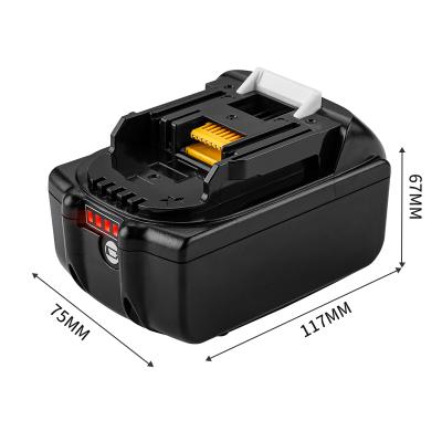 China Hot Selling 2021 18V Lithium Ion Pack Battery For Makitas Machine Tool Combo Cordless Drill Kit 117*75*67mm for sale