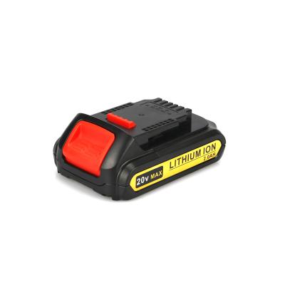 China Long Cycle Life 20V 2.0Ah Lithium Ion Real Capacity Rechargeable Power Tool Battery For Dewalt Li-ion DCB180 DCB181 for sale