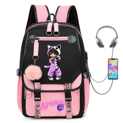 China Breathability and weight reduction fashion Aphmau backpack combination with shoulder bag pencil bag travel schoolbag for sale