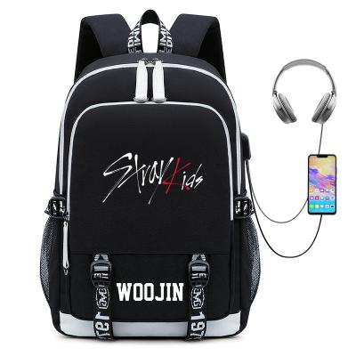 China Breathability And Weight Reduction Stray Kids Backpack Satchel School Bag Casual Day Pack Stray Kids Sell Mochila For Girls for sale