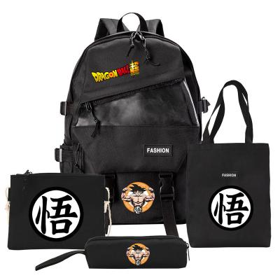 China 5PCS Breathable Anime Backpack Anime Laptop Backpack Cartoon Bookbag For Sports Outdoor Travel G3 for sale