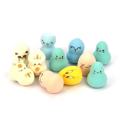 China Facial Blender Sponge Makeup Powder Makeup Sponge Facial Factory Custom Shapes Of Different Not Easy To Eat Powder Beauty Egg Fluffy Powder Blast for sale