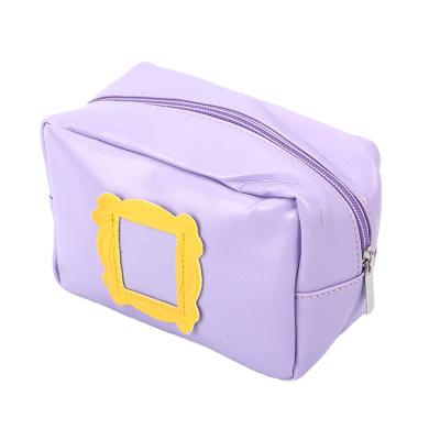 China Fashion Factory Promotional High Quality Skin Care Products Wash Storage Bag Travel Portable PVC Waterproof Cosmetic Bag for sale