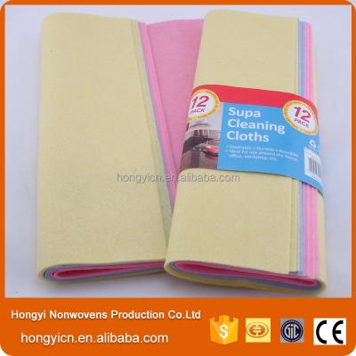 China Super abosrption sustainable pva chamois needle punched nonwoven fabric car wash cloth cleaning cloth for sale