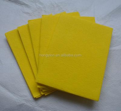 China 50%Viscose Sustainable, 50%Polyester Needle Punched Nonwoven Yellow Dish Fabric, Yellow Dish Wash Fabric for sale