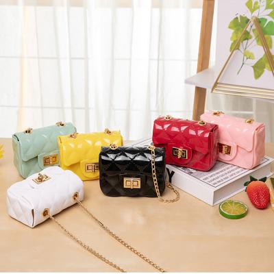 China 2021 New Arrival Colorful Small Shoulder Bags PVC Jelly Bags Daily For Women for sale