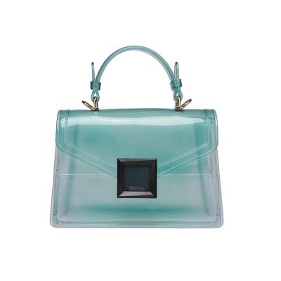 China High Quality Large Capacity Tote Bag Clear Pvc Waterproof Transparent Jelly Bags Women Handbags WKB2095 for sale