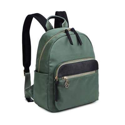 China Raincoat Cheap Custom Design Price Good Quality Green Zipper Woman Fashion Backpack for sale