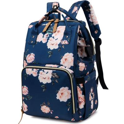 China Fashion Water Resistant Large Capacity Backpack Baby Diaper Bag Eco-friendly Maternity Backpack for sale