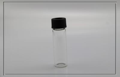 China 4ml Sample Glass Vials with black plastic cap / PTFE septa , D15mm×H45mm for sale