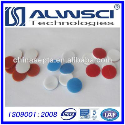 China 9mm ptfe silicone septa used on hplc vials for sale