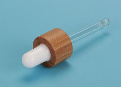 China 18MM Bamboo Closure Essential Oil Bottle With Glass Pipette for sale