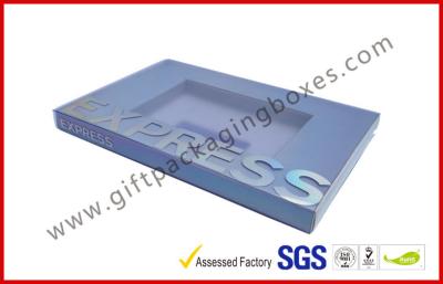 China Silver Envelope Card Board Packaging Boxes , Clear Plastic Sleeve Screen Protector Packaging for sale