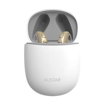 China AUSTAR 2022 new popular portable rechargeable rechargeable hearing aid ric hearing aid with new algorithm cadence E6 for sale