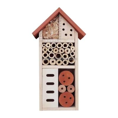 China Windproof Insect Room, High Quality Natural Wood Wooden Insect Room, For Insects Decorating Bee Hotel Butterfly House for sale