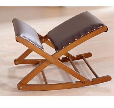 China (height) adjustable wooden indoor furniture, rocking footstool, adjustable foot stool for sale