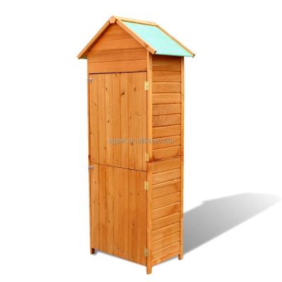 China Easily Assembled Wooden Lean-to Shed of Outdoor Garden Storage, Tool Organizer with Waterproof Asphalt Roof, Lockable Doors for sale