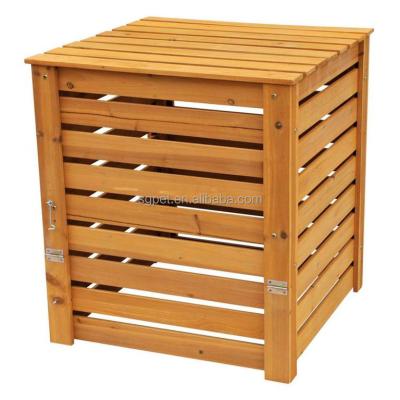 China Wood and Cedar Multi-Stage Composting Bin wooden pine wood outdoor garden compost box for sale