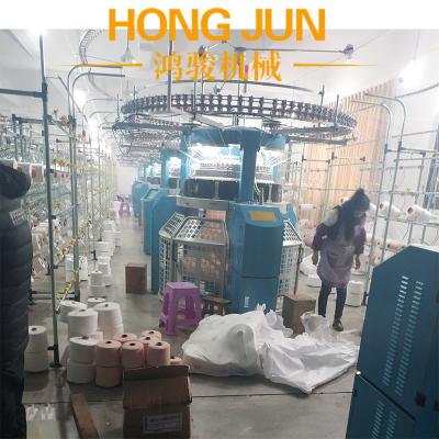 China Jacquard Weft Electronic Circular Jersey Double Knitting Machine for sale