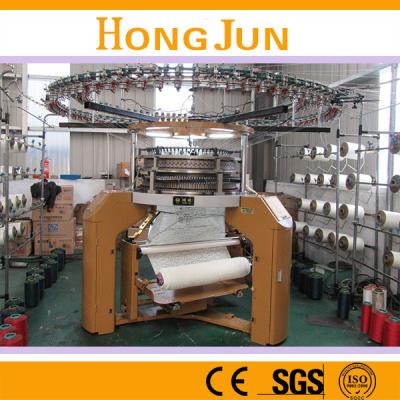 China Single weft jersey computerized electronic jacquard knitting machine for mesh and hole jacquard fabric production for sale