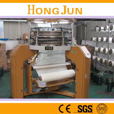 China Platinum weft electronic jacquard knitting machine with needle opener for net jacquard patterns for sale