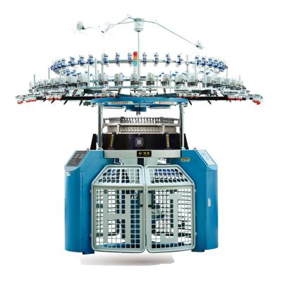 China Single Weft Jersey Computerized Electronic Jacquard Knitting Machine With Three Way Technique for sale